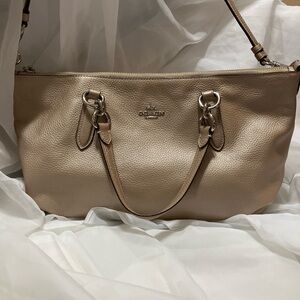 Coach Satchel Carryall H1857 Ally (Dusty Rose Champagne Metallic)